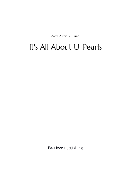 It's All About U, Pearls